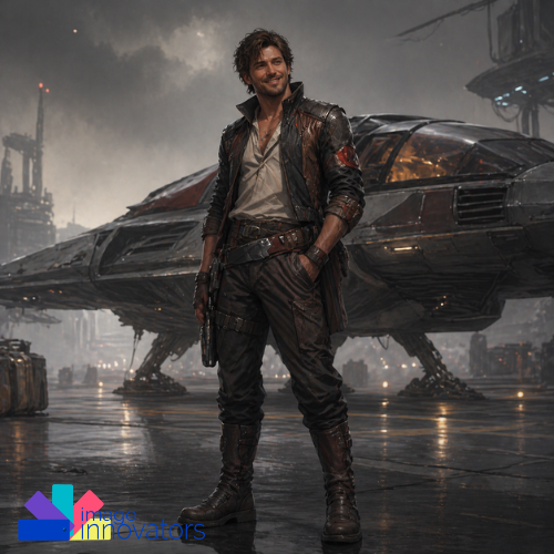 hans solo style character