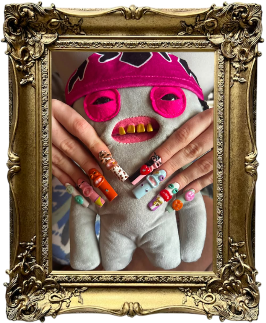 Chrome Garden Studio nail art
