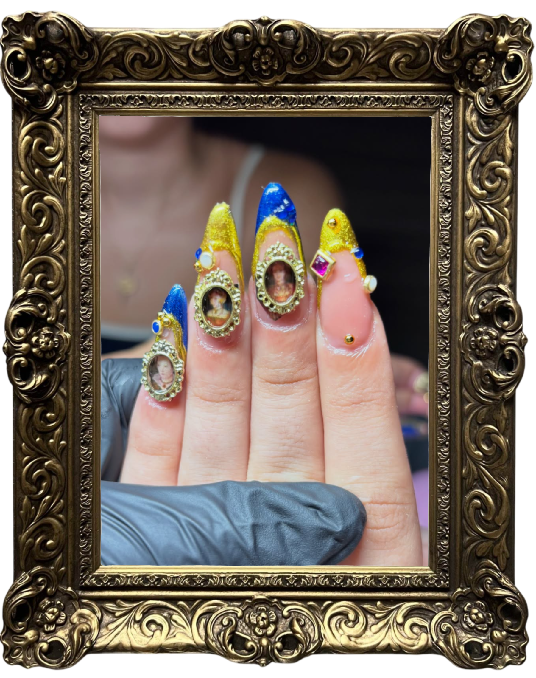 Chrome Garden Studio nail art