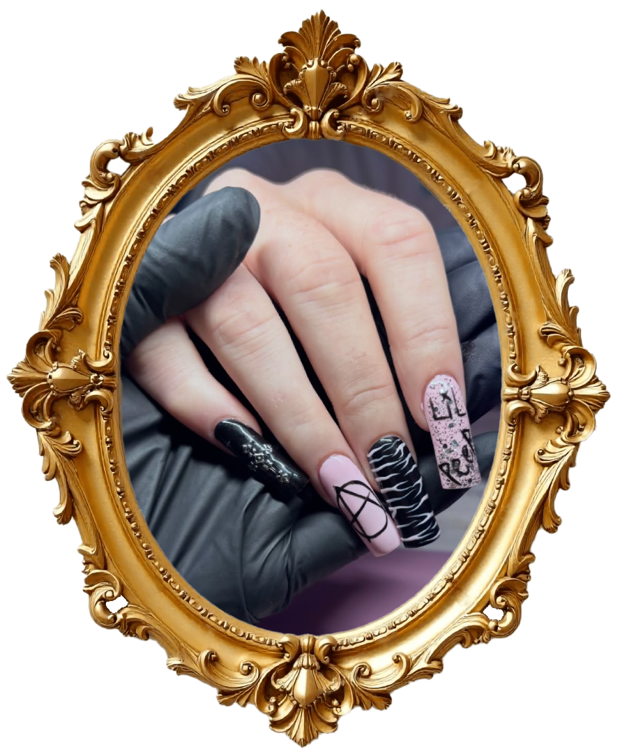 Chrome Garden Studio nail art