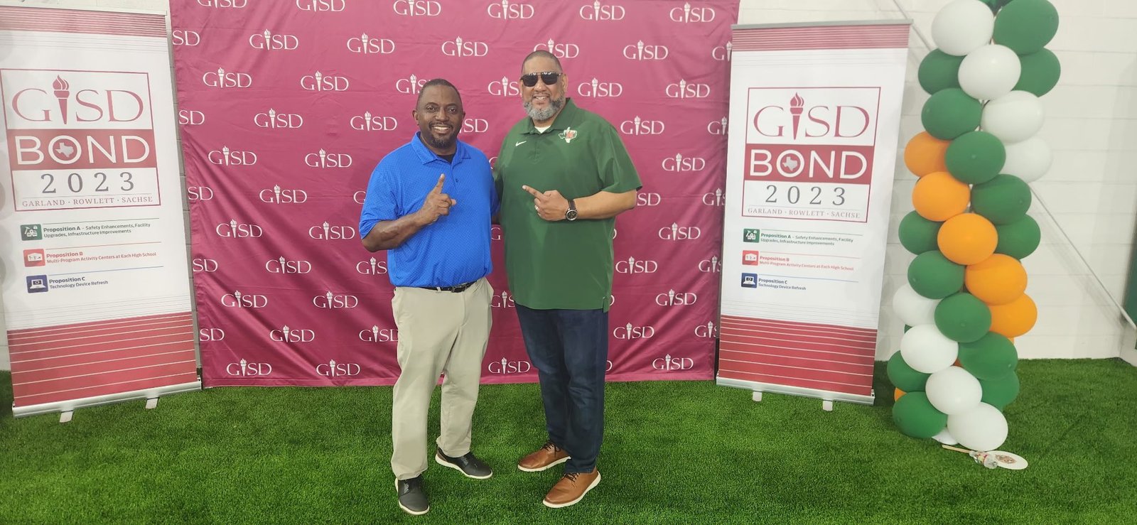 Bryan at the Garland ISD Bond 2023 celebration