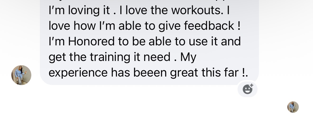 Client documenting a 22-pound milestone