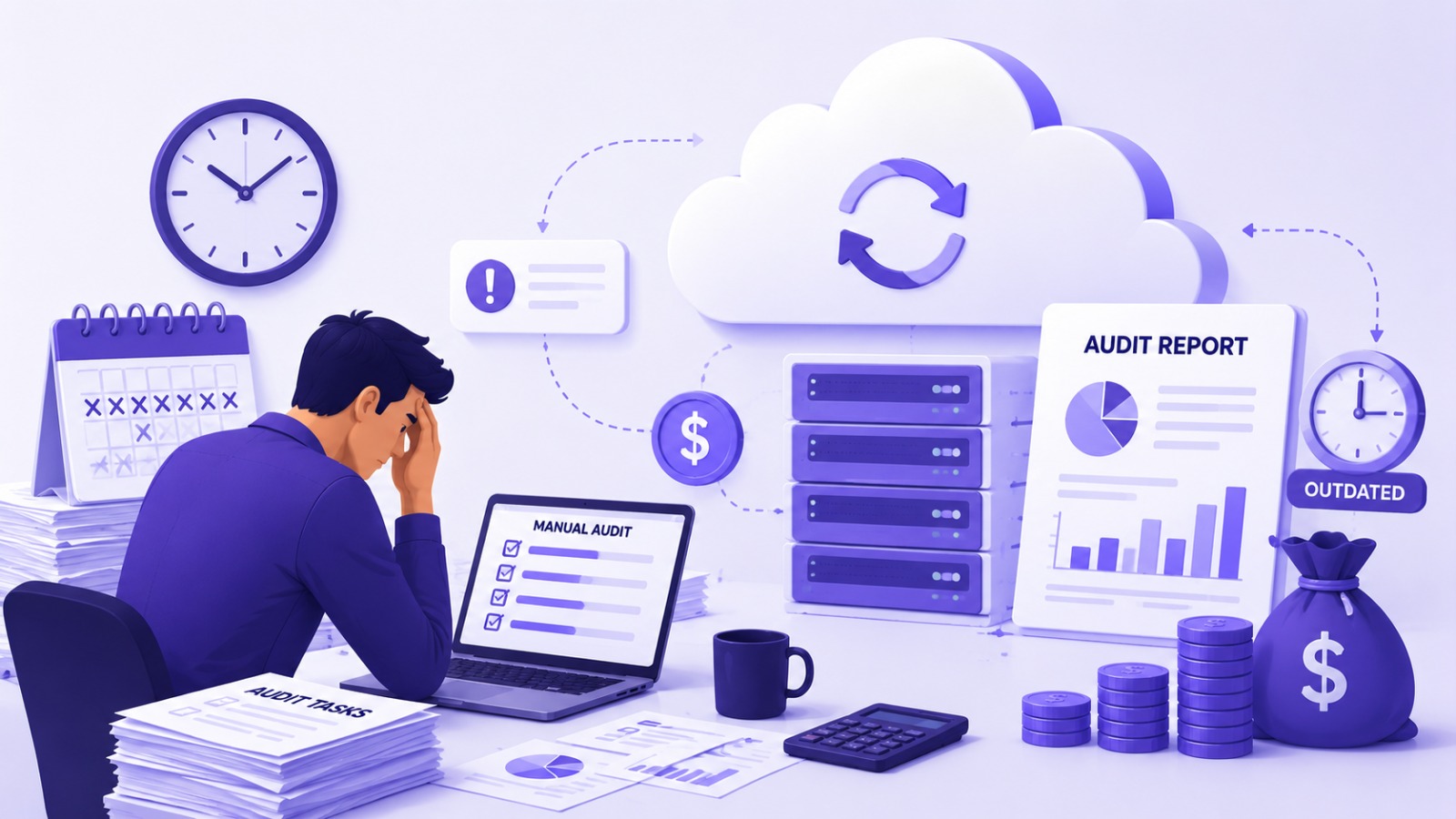 Manual cloud audit latency delay problems