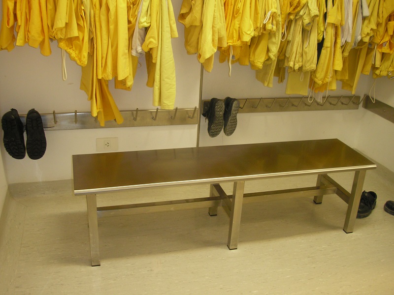 Banco en acero inoxidable