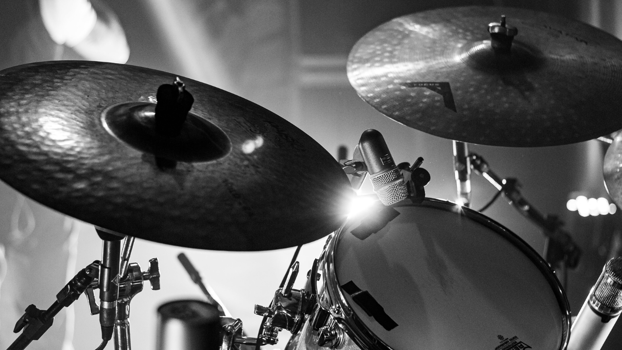 Drums and cymbals