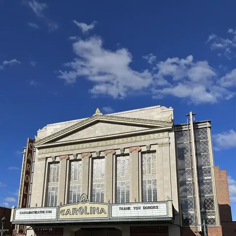 Photo: The Carolina Theatre website The front of the Carolina Theatre on S Greene St in downtown Greensboro (Photo: The Carolina Theatre website)