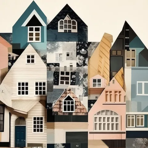 A brand foundation illustration of colorful houses from Wildfire's work (Photo: Wildfire website)