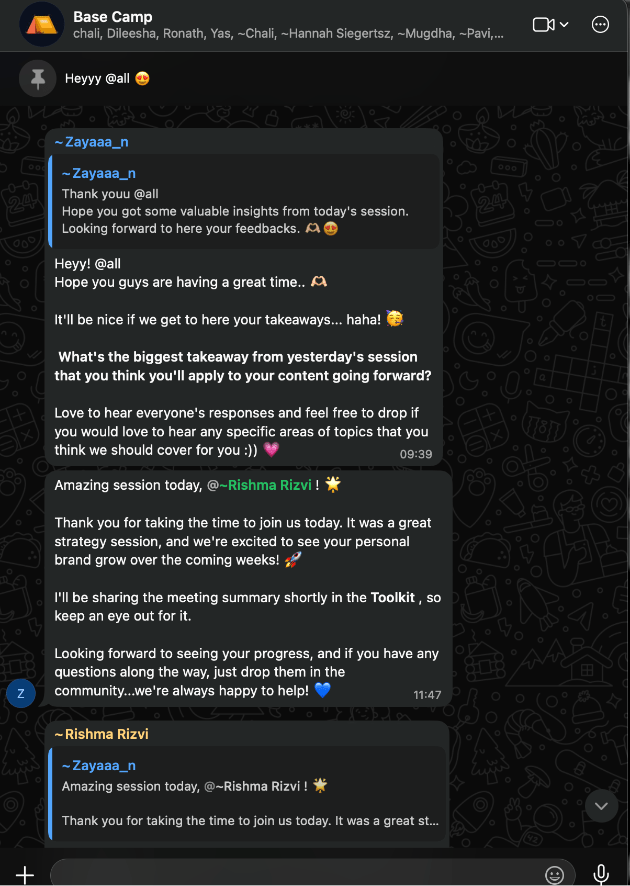 Community group chat