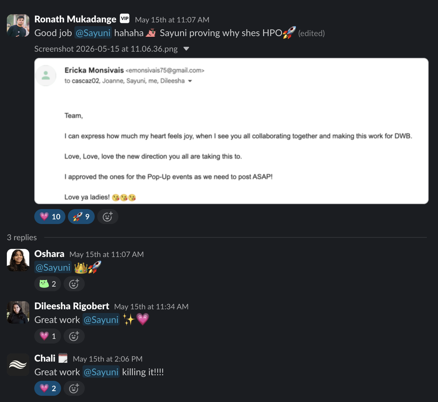 the group chat