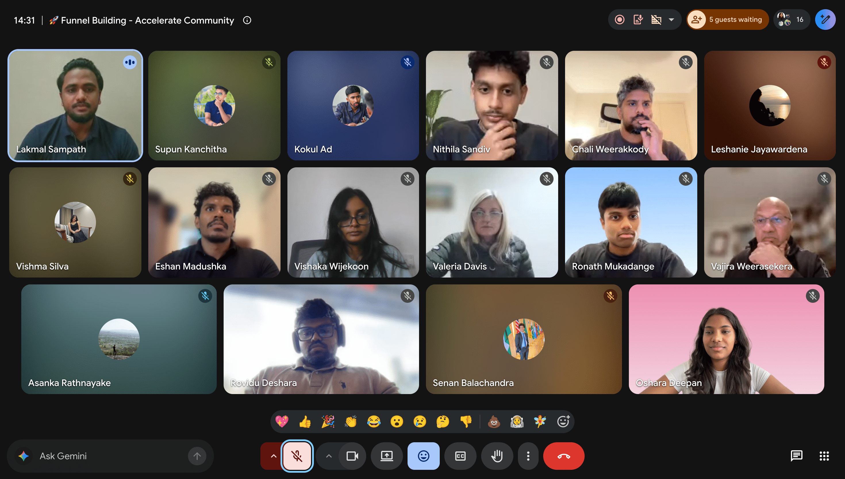 Live workshop session