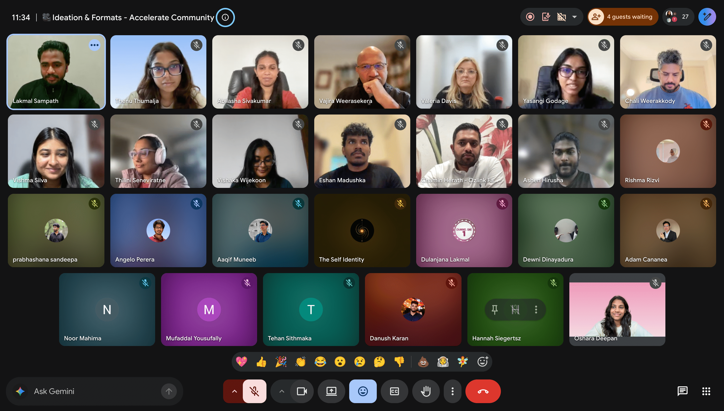 Live workshop session