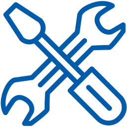 HVAC technician tools icon for annual maintenance service