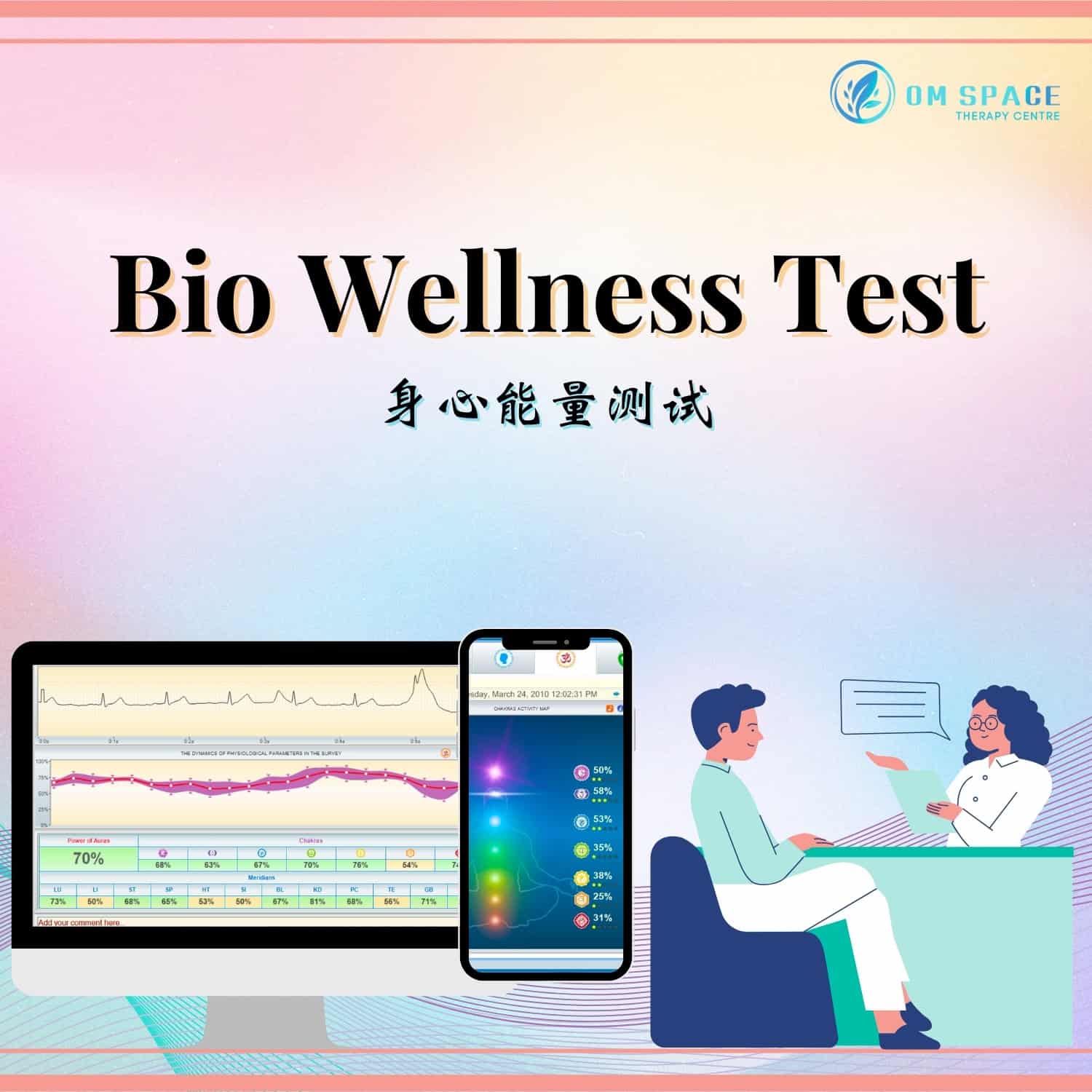 Bio wellness test at Om Space Therapy Centre in Petaling Jaya, Selangor, Malaysia