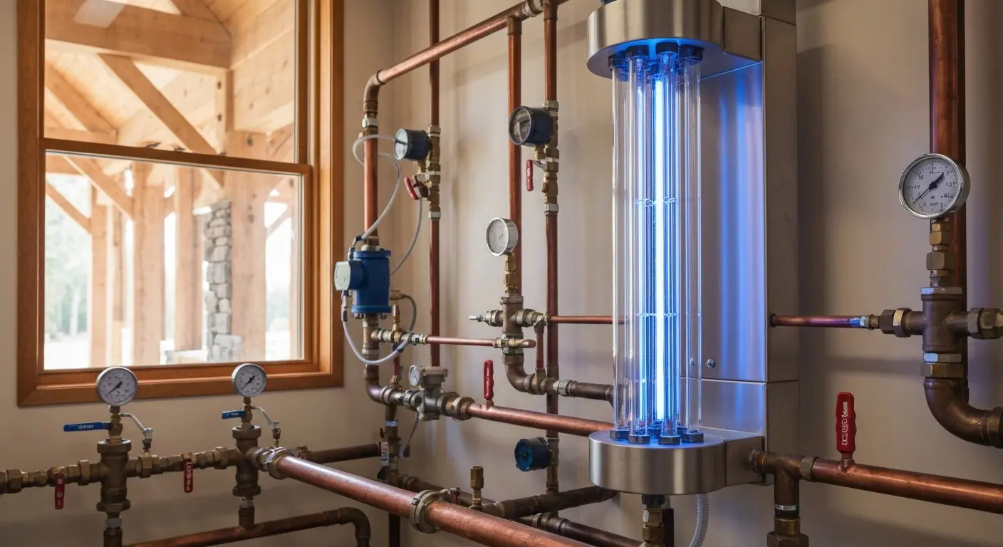 Commercial UV water purification