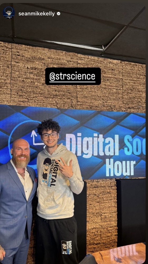 Brandon with Digital Social Hour host Sean Kelly