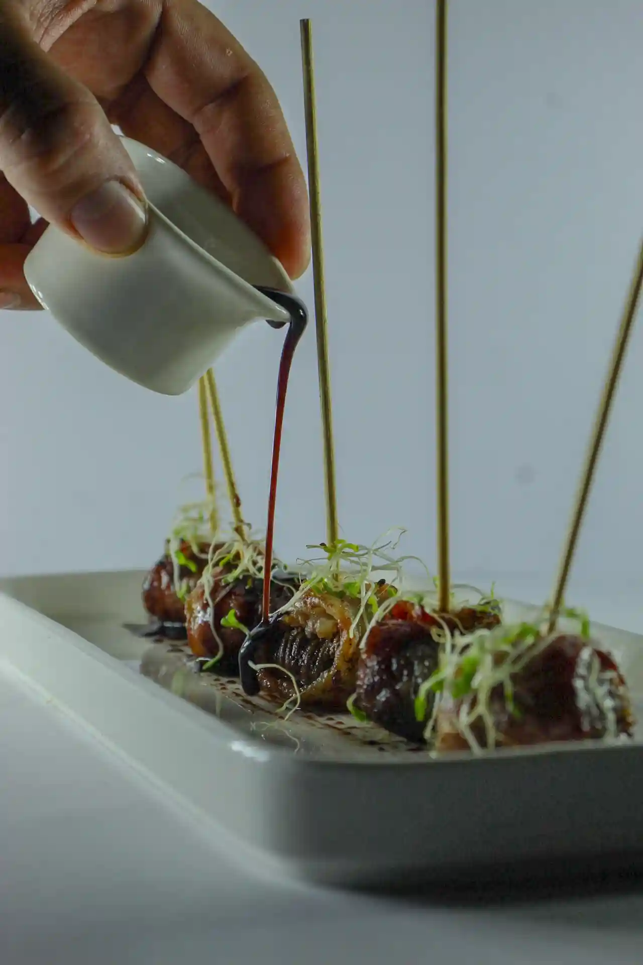 Detalles gastronómicos en evento