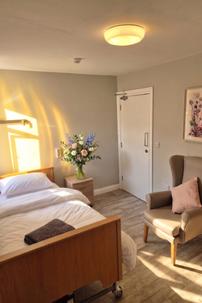 Private room at Oaklands Nursing Home