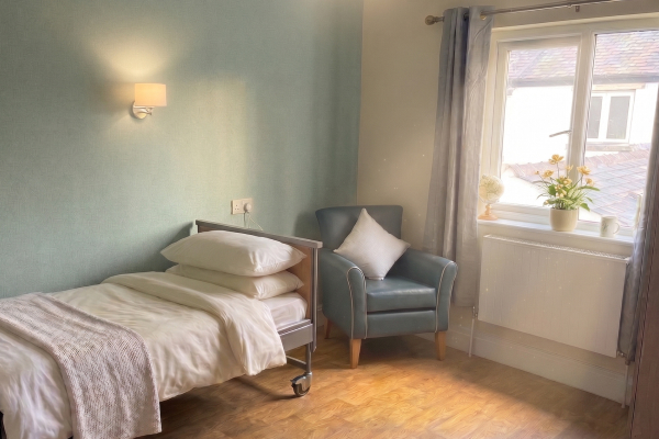 Private room at Oaklands Nursing Home