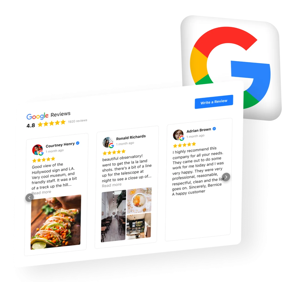 Smart google review management system