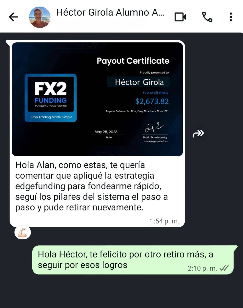 Resultado alumno Sistema C3 10