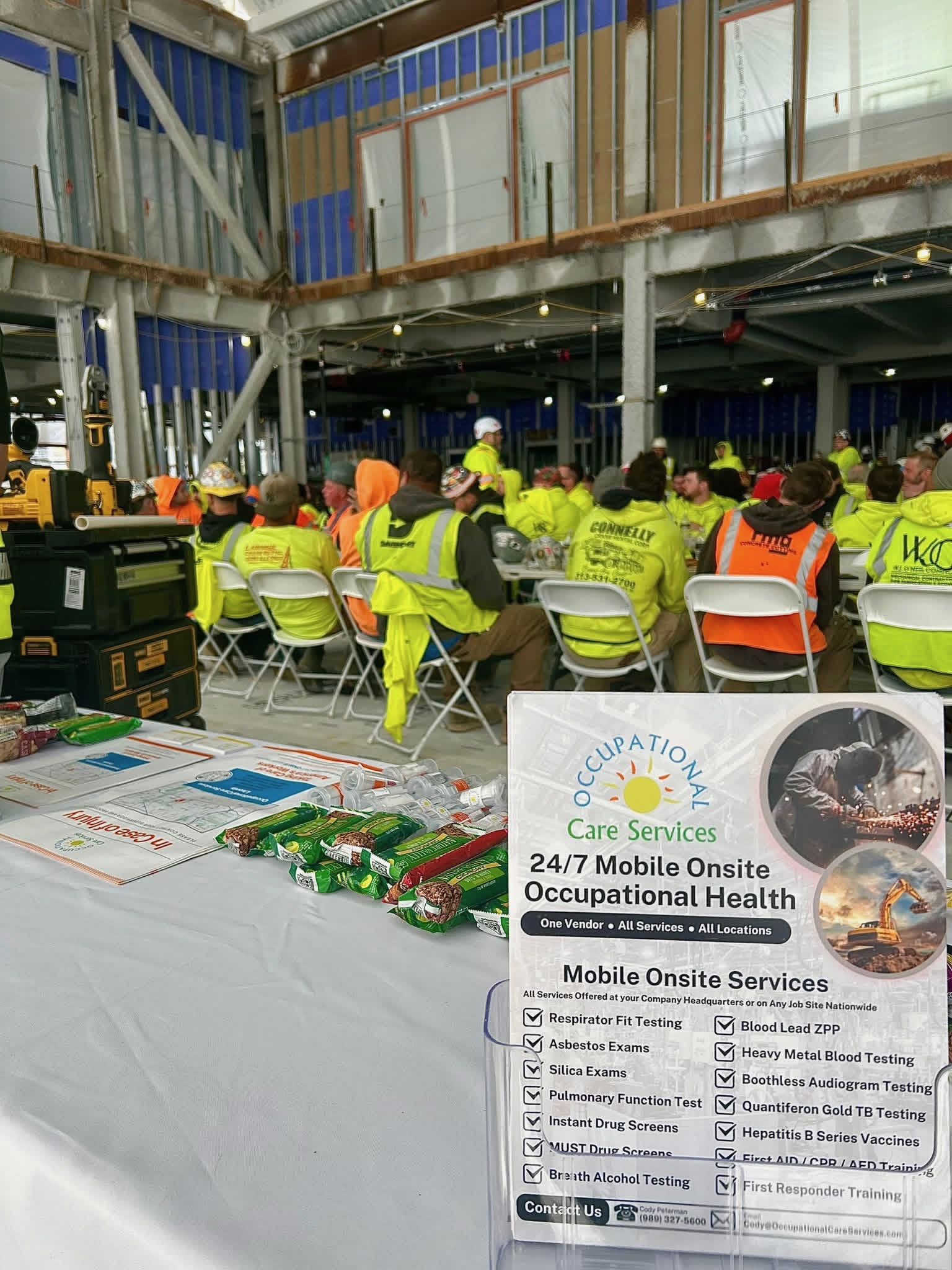 OCS onsite respirator fit testing for an entire crew