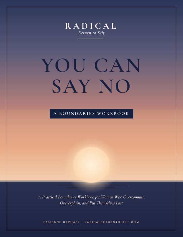 You Can Say No — A Boundaries Workbook by Fabienne Raphaël, cover