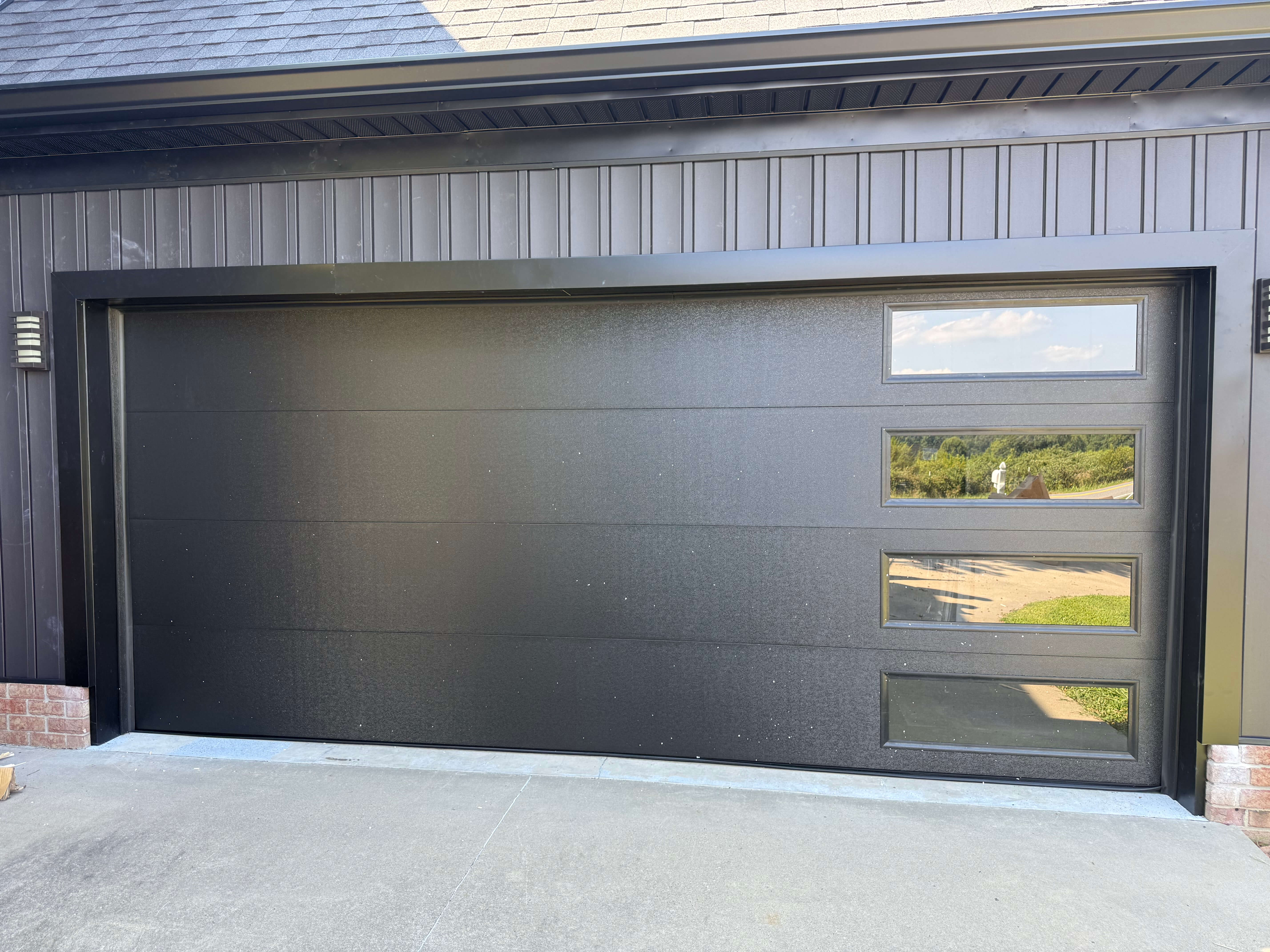 Quiet belt drive garage door opener installation in Monroe NC