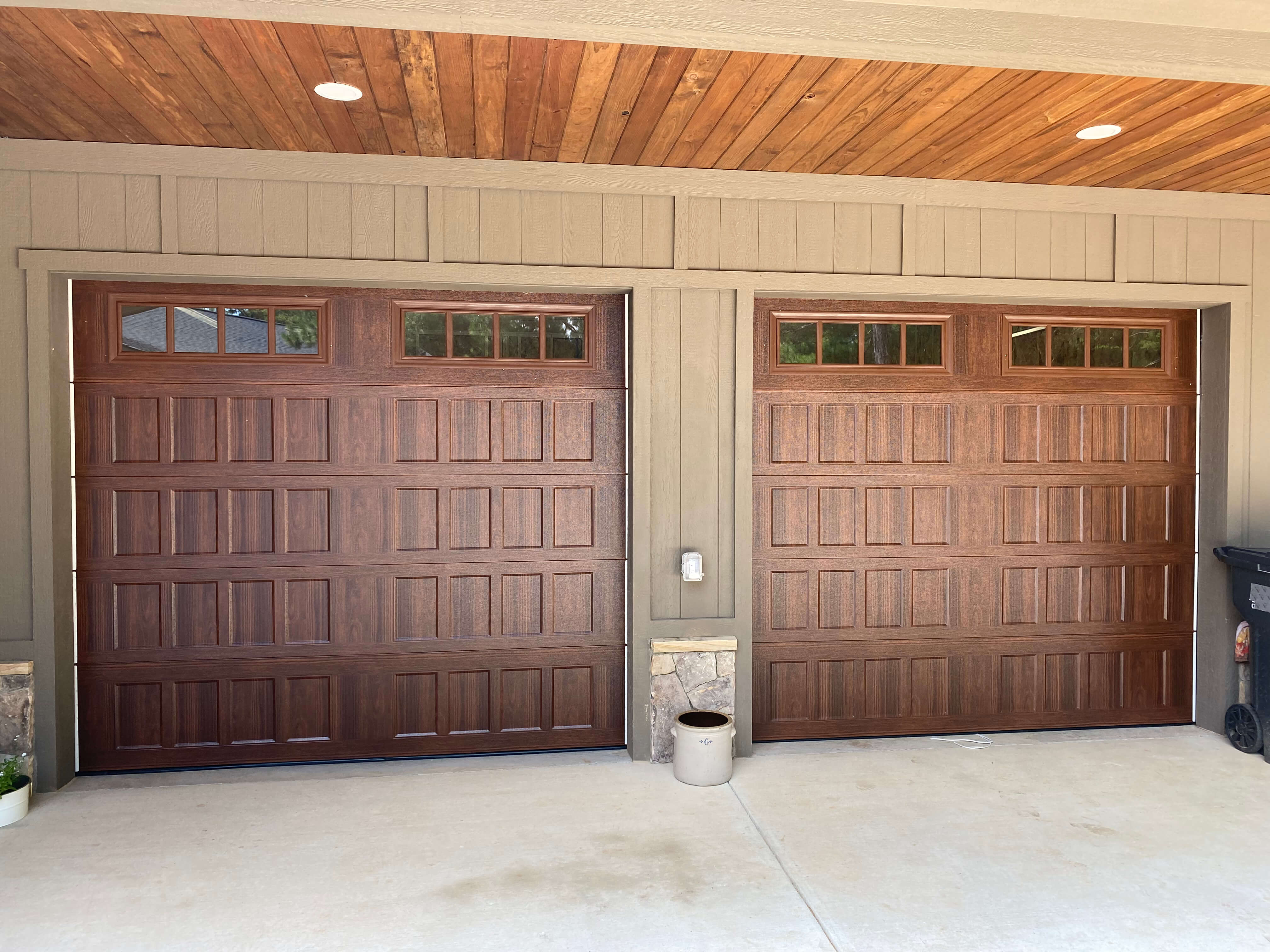 Garage door track alignment and repair in Charlotte NC