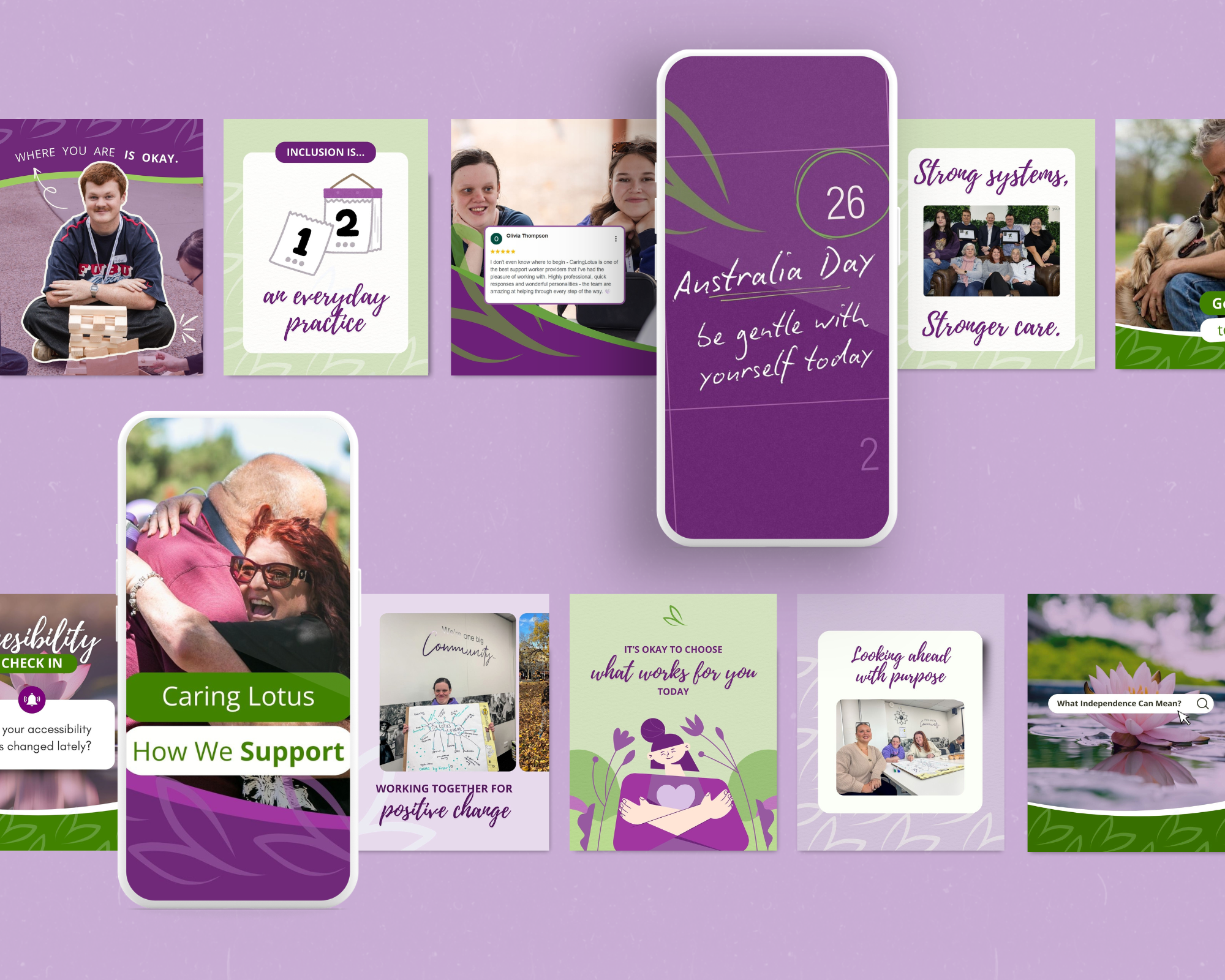 Caring Lotus Social Media