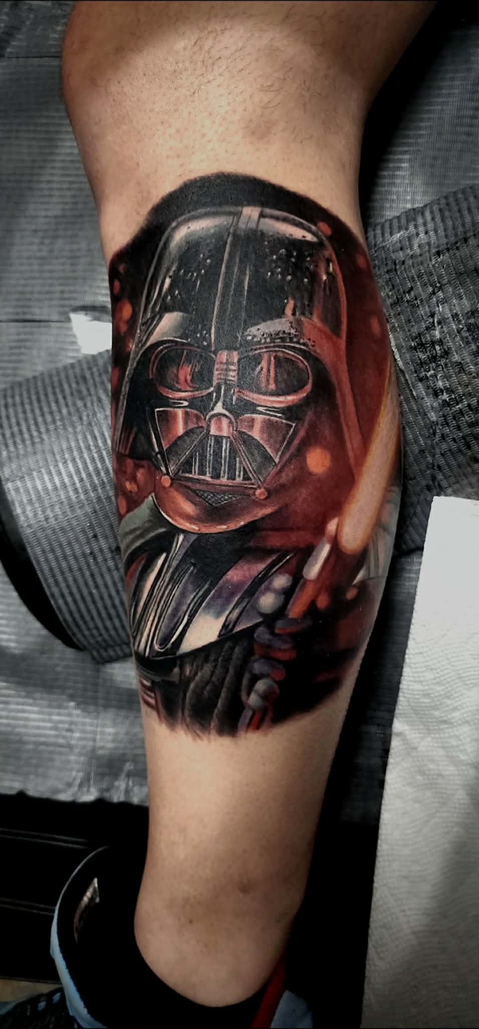 Color Darth Vader tattoo