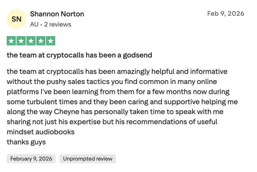 Trustpilot review from Shannon Norton: helpful and informative without pushy sales tactics