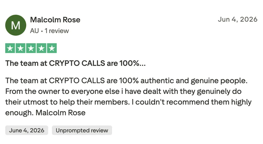 Trustpilot review from Malcolm Rose: the team are 100 percent authentic and genuine