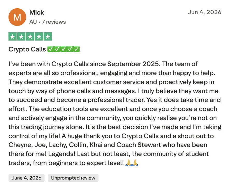 Trustpilot review from Mick: excellent customer service and proactive support