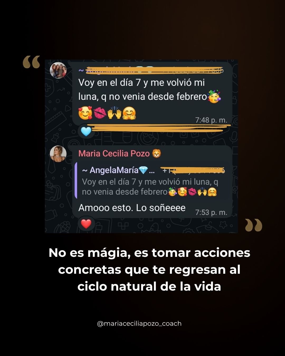 Testimonio de una mujer en proceso