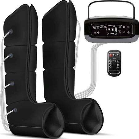 Pneumatic compression leg sleeves