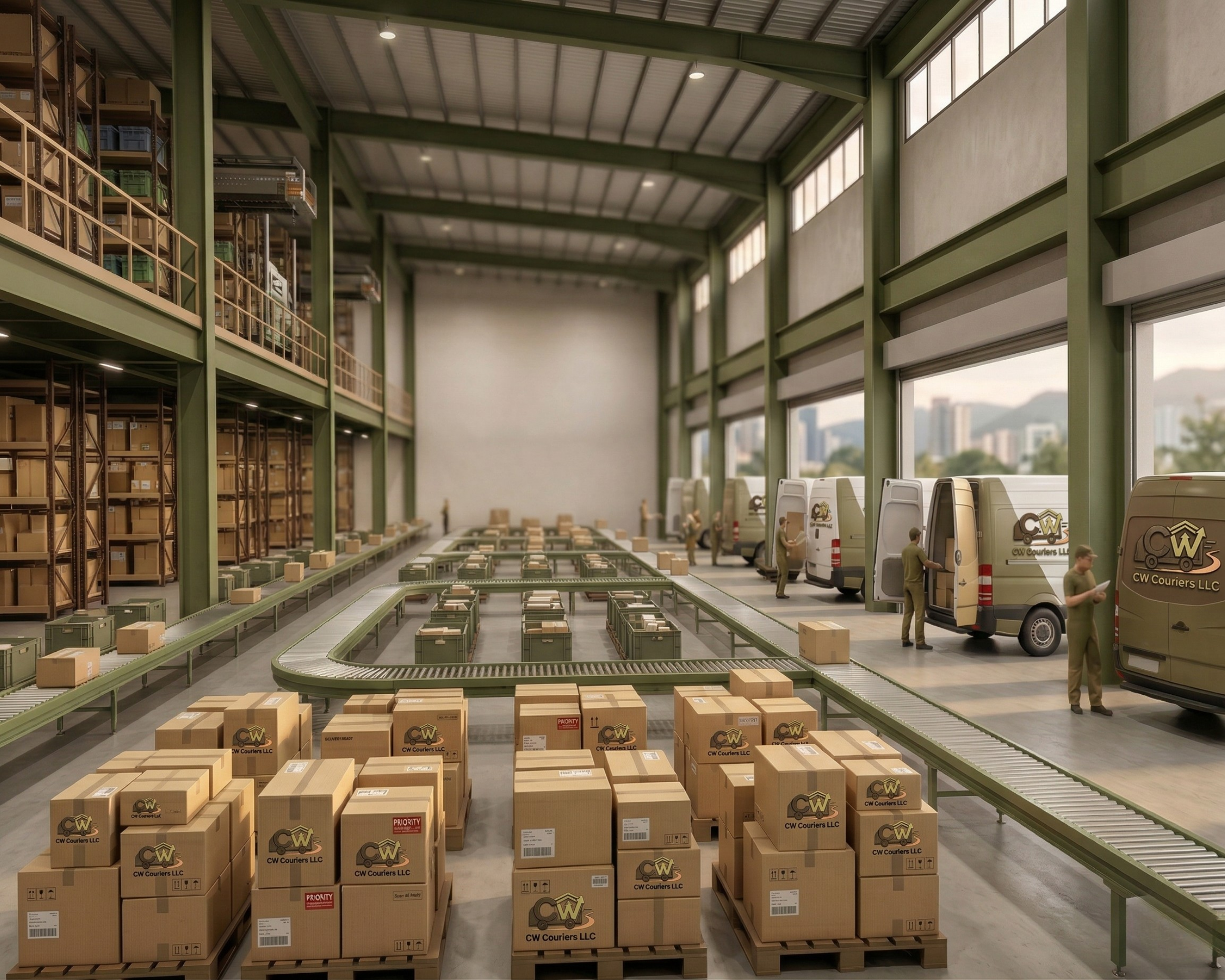 Dispatch team assigning deliveries to drivers