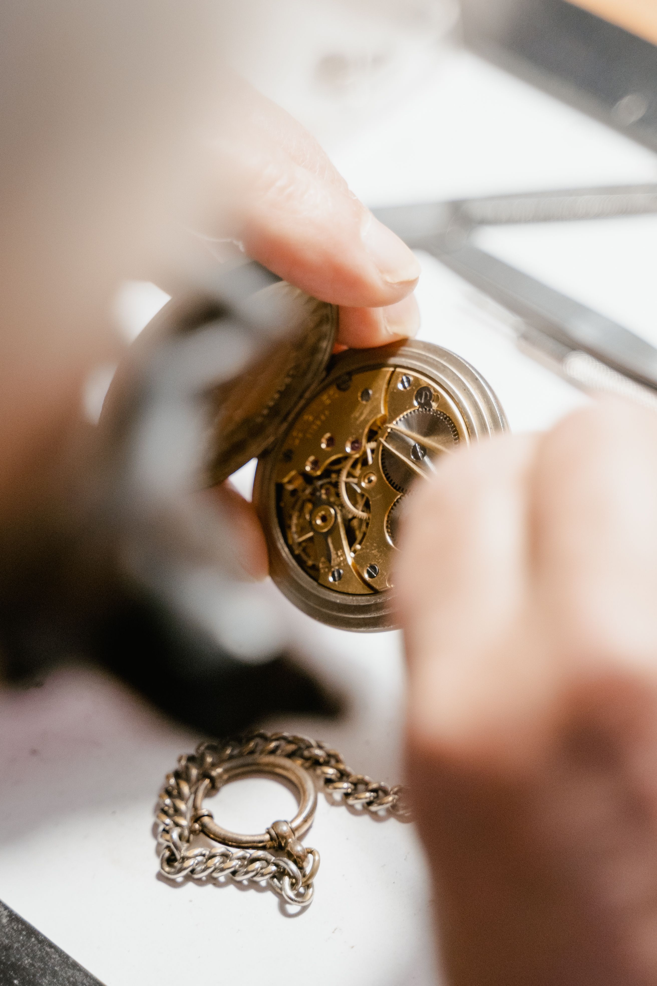 Watch repair bench work at Giorgio's Fine Jewelry