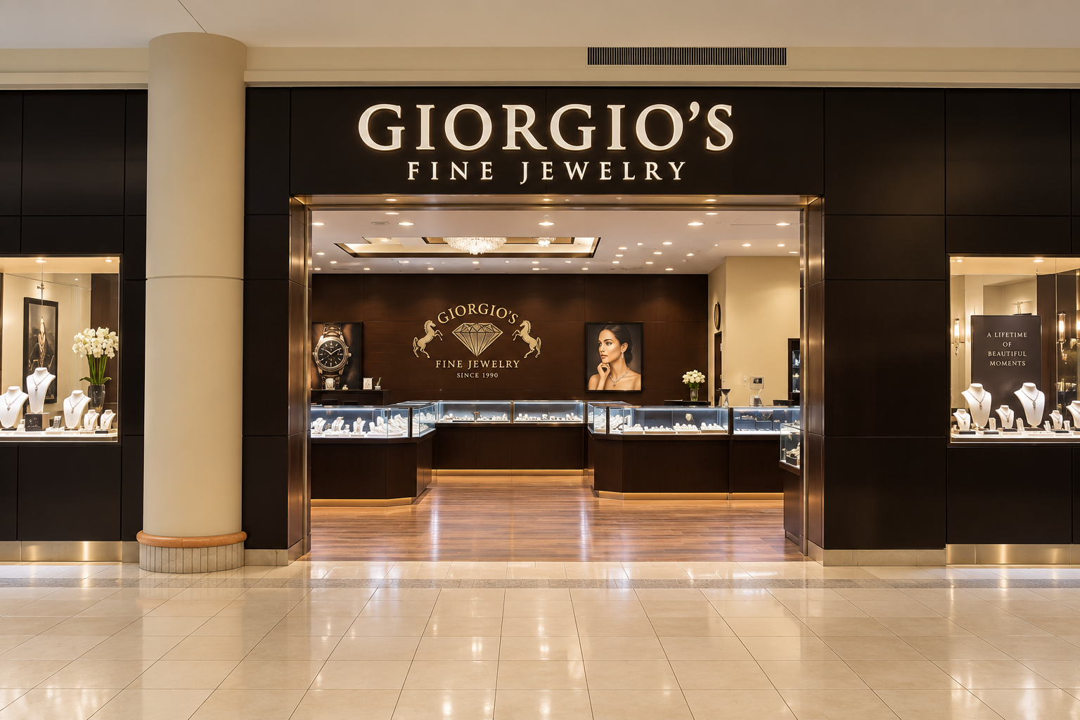 Giorgio's Fine Jewelry storefront at Freehold Raceway Mall