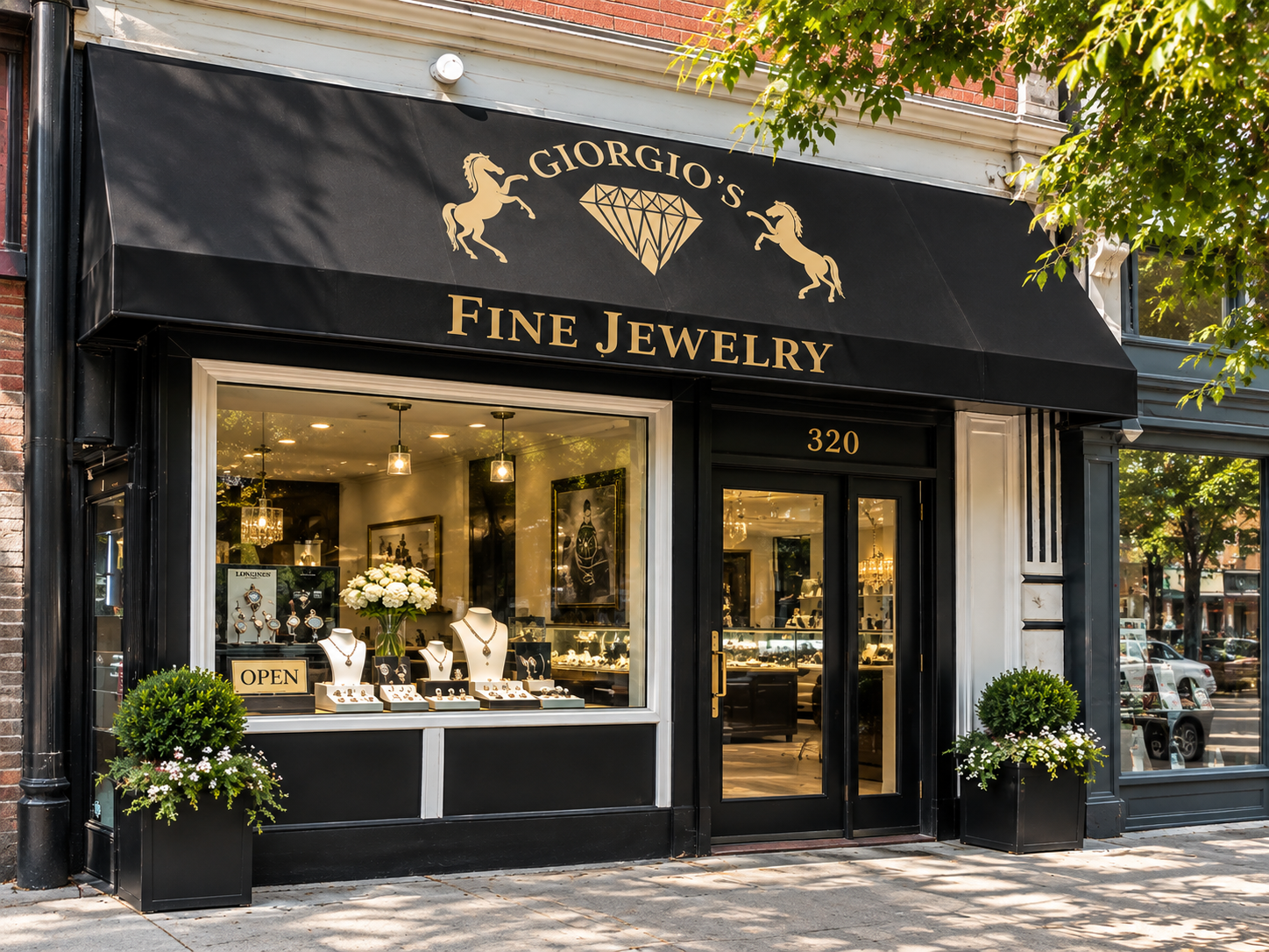 Giorgio's Fine Jewelry storefront on Washington Street, Hoboken