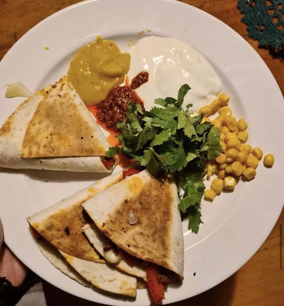 Quesadillas mexikansk salsa jordnot recept desde mi tierra