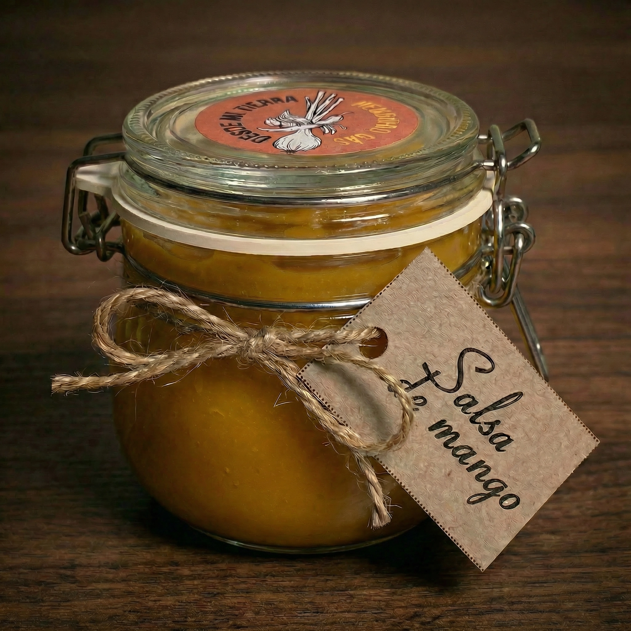 Mexikansk salsa mango desde mi tierra hemgjord