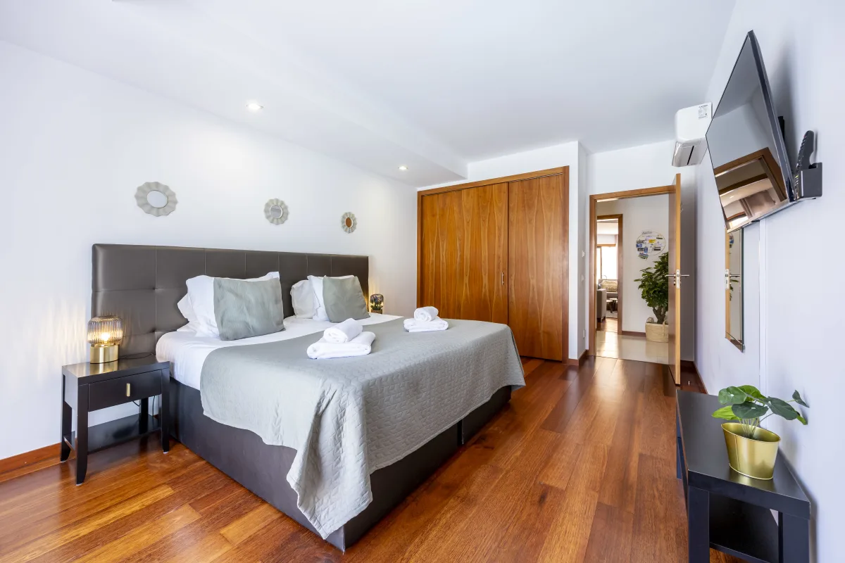 Second bedroom at Tropicana Beach Apartment