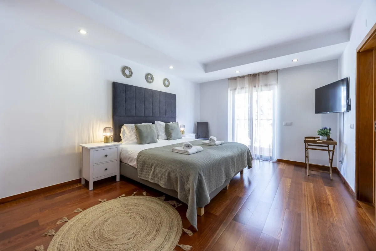Main bedroom at Tropicana Beach Apartment