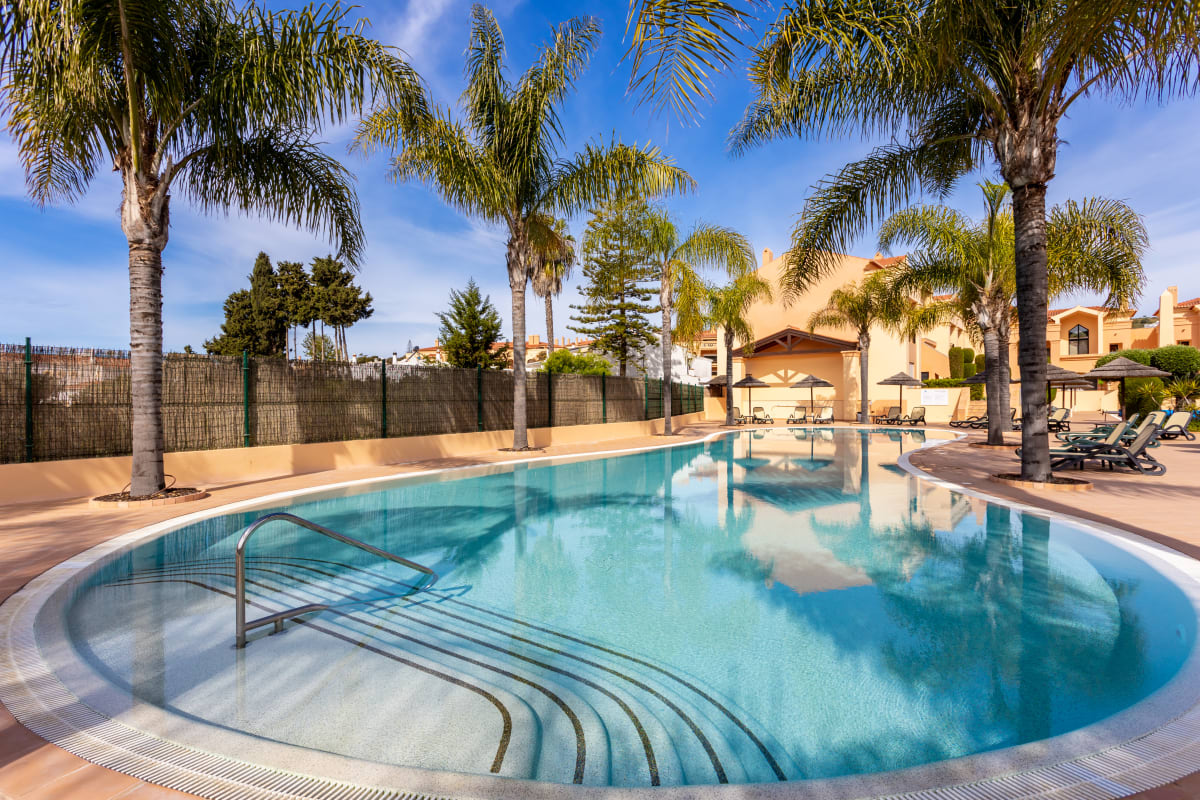 Shared pool at Baía da Luz resort