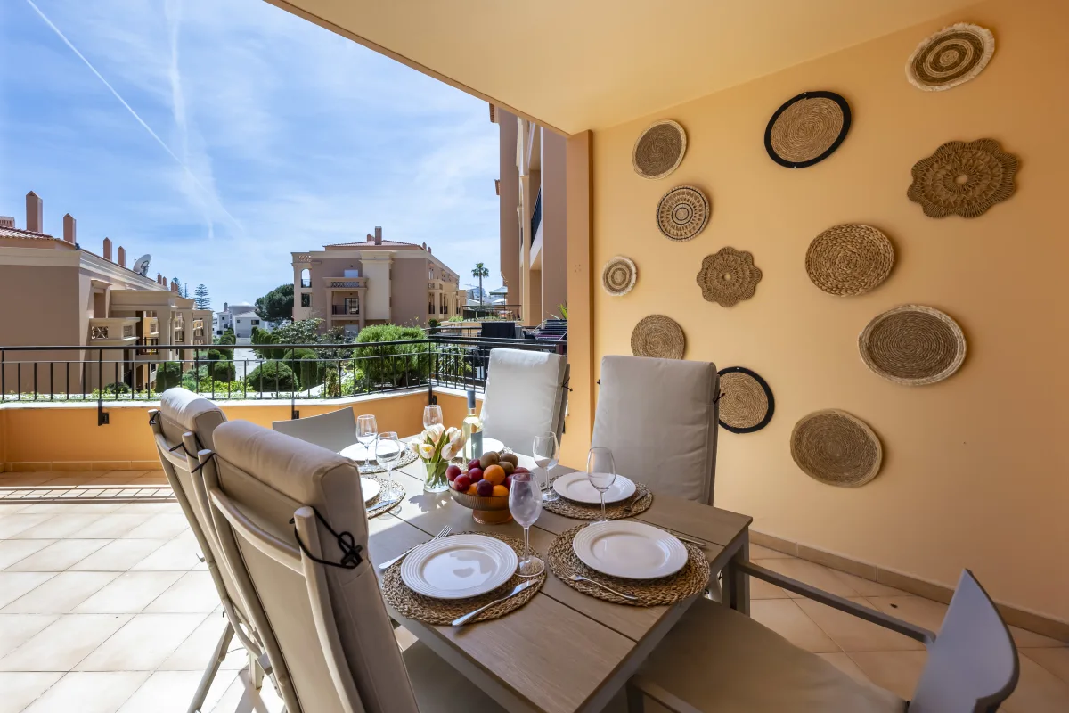 Large balcony at Tropicana Beach Apartment