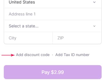 Where to add your discount code on my store