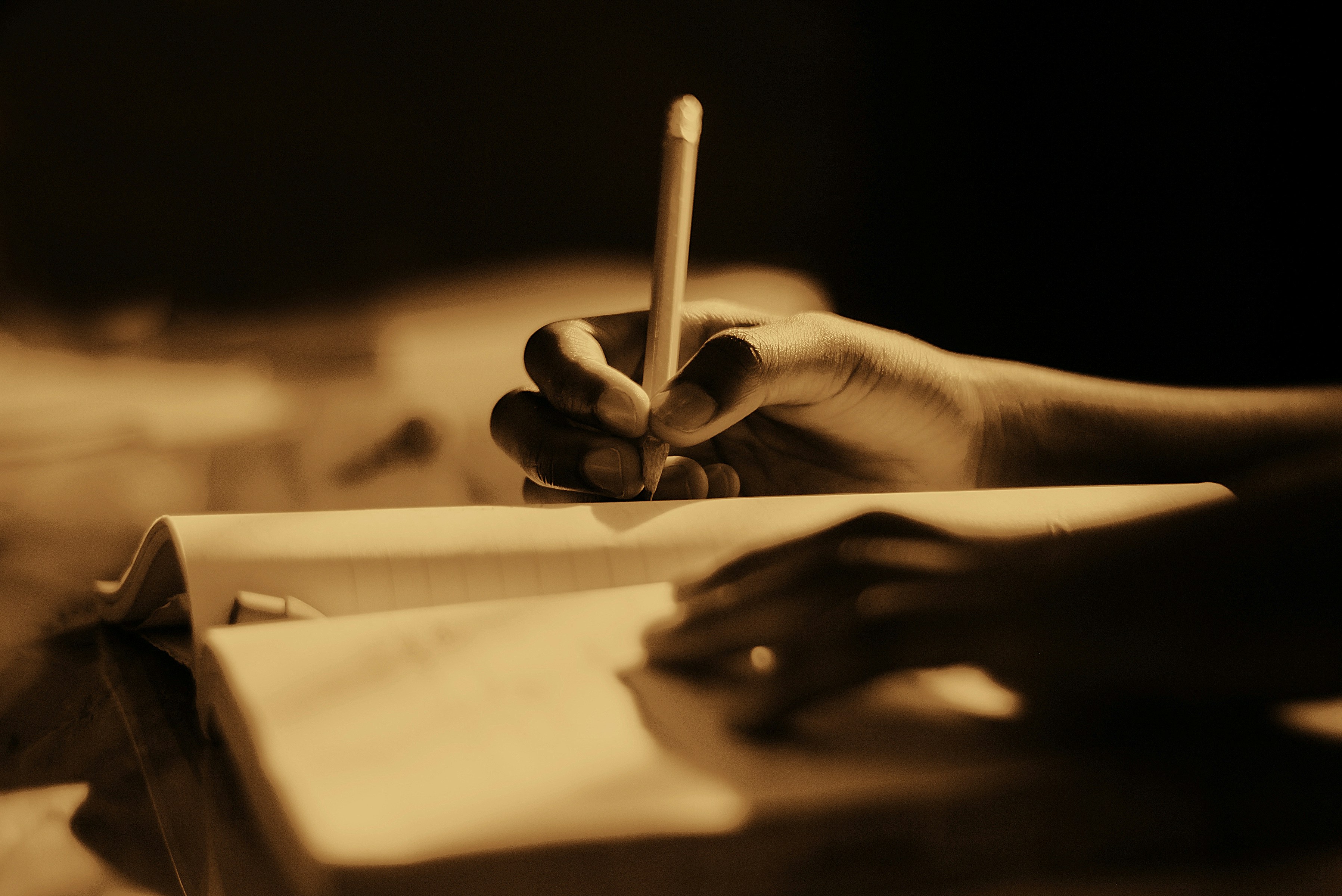 Person writing