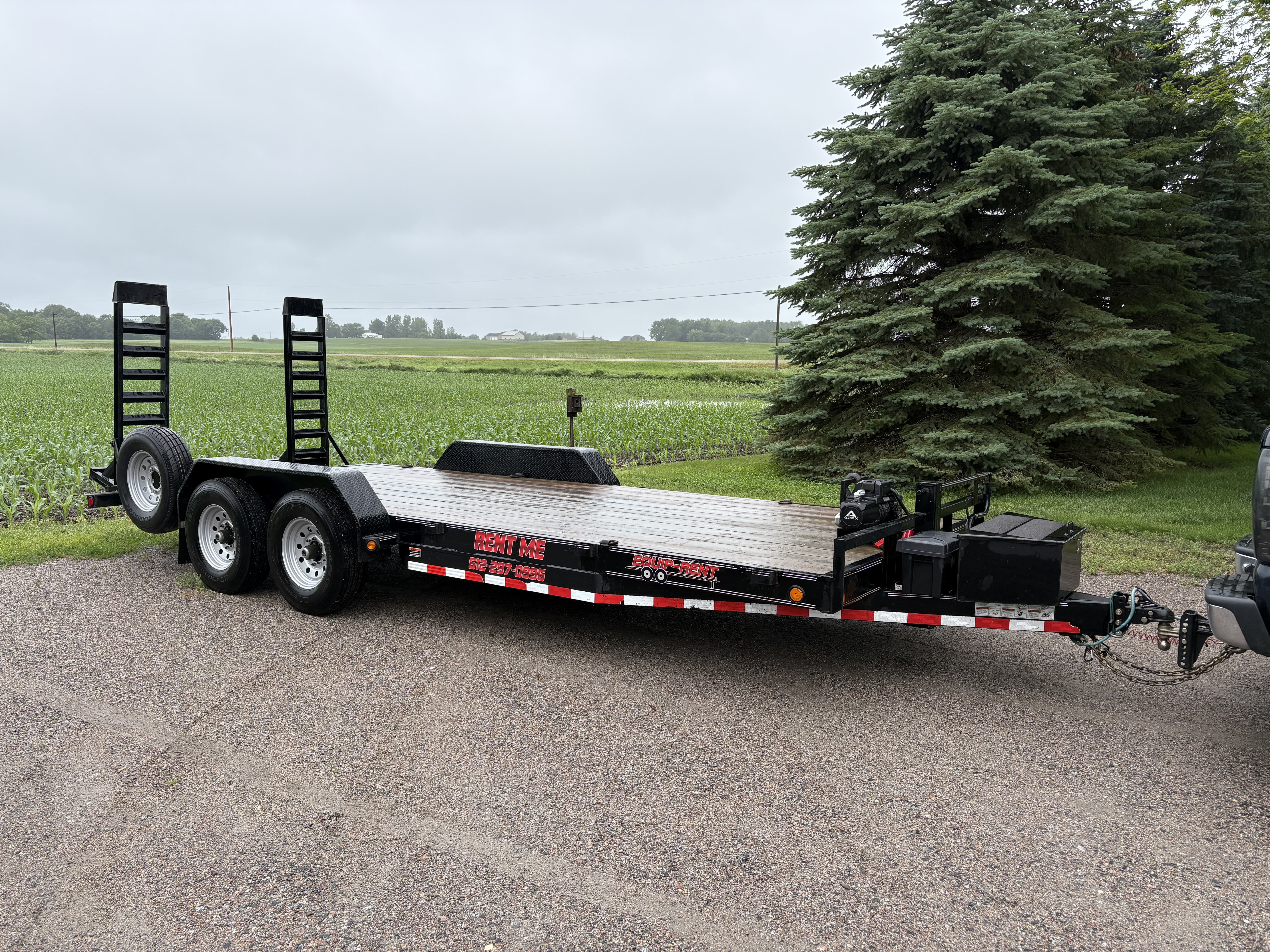 Trailer and equipment rental fleet at Equip-Rent in Saint Michael, MN