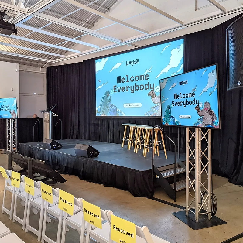 Event production work example