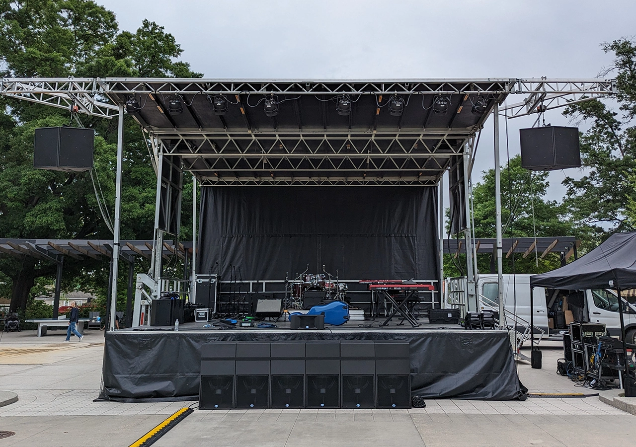 Staging equipment and trusses